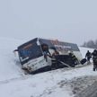Пассажирский автобус столкнулся с грузовиком МАЗ