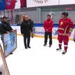 Команда по хоккею Александра Лукашенко и «Динамо-Минск» накануне провели совместную тренировку