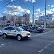 На Шаранговича в Минске водитель поехал на красный и сбил пешехода