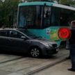 ДТП в Минске: водитель «Киа» не заметила трамвай и начала разворот (ВИДЕО)