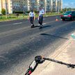 Ребенок на самокате попал в ДТП в Минске