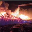 Крупный пожар произошел в Лиде на территории ОАО «Лакокраска»