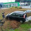 ДТП возле АЗС в Минске: водитель проигнорировал погодные условия