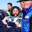 Экипаж с первым космонавтом суверенной Беларуси Мариной Василевской приземлился
