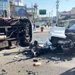 ДТП в центре Минска: внедорожник столкнулся с грузовиком