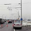 Два автомобиля столкнулись из-за обрыва контактных сетей в Минске