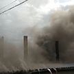 Пожар вспыхнул на судоремонтном заводе в Киеве