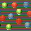 Новая оптическая иллюзия: разноцветные шарики становятся одного цвета