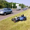 В Минске водитель Lexus сбил мотоциклиста