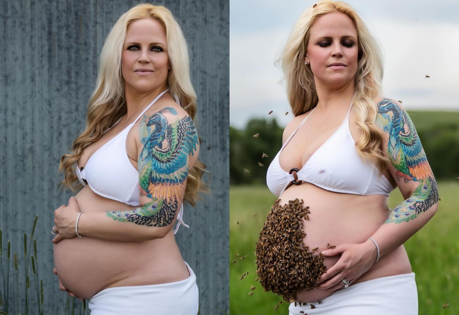 Беременность после трех. Брюхатые девушки. Беременные американки. Фотосессия беременной до и после.